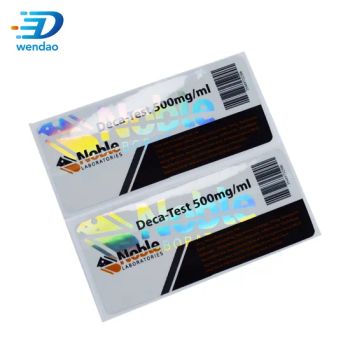 High Quality 10ml Adhesive Bottle Labels, Custom Printed 10 Ml Vial Label Printing - Guangdong Wendao Import & Export Co., Ltd. - China