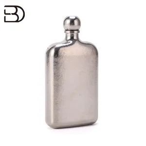 Custom 7oz Alcohol Hip Flask Male Whisky Wine Pot Bottle Portable Pocket Box Set Outdoor Pure Titanium Hip Flasks - Boundary Tools Co., Ltd. - China