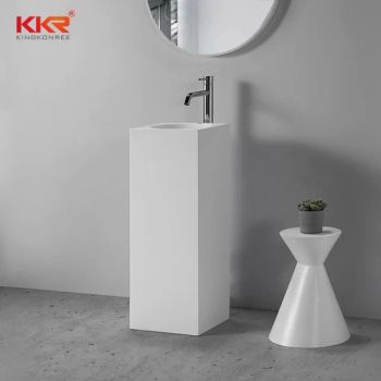 Natural Pedestal Granite/Marble/Solid Surface Stone Basin/Sink for Bathroom Basin Furniture - Kingkonree International China Surface Industrial Co., Ltd. - China