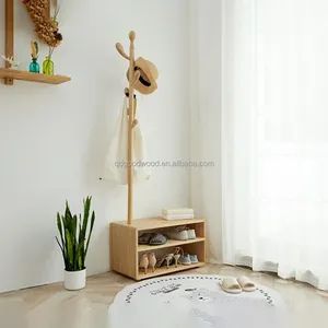Elegant Solid Wood Hangers Ideal for Boutique Hotels Size Large MOQ 100PCS Color Brown Style Modern Condition New OEM/ODM - Qingdao Jiamujia Wood Industry Co., Ltd. - China