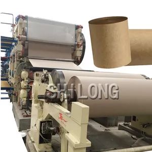 Shilong Paper Mill Corrugated Fluting Paper Making Machine Kraft Paper Production Line with Nice Price - QinYang ShiLong Machinery Manufacturing Co., Ltd. - China
