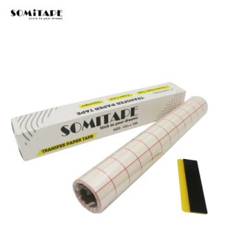 Somi Tape Sh370 Red Grid Position Wholesale Transfer Paper Tape Roll for Vinyl Ease and Decals 24 Inch - Somi Tape Industrial Limited - China