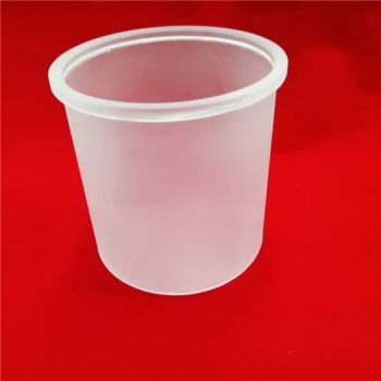Customized Opaque Milky White Frosted Quartz Glass Smelt Crucible - Lianyungang Highborn Technology Co., Ltd. - China