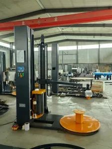Automatic Pallet Stacking Wrapping Machine Palletizer Pallet Wrap Packaging Machine Manufacturers Window and Door Making Machinery - Huanyu (Shandong) Intelligent Equipment Co., Ltd. - China