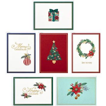 Playing Card Gold Foil Holiday Christmas Greeting Cards with Envelopes Box Set - Guangzhou New Color Printing Co., Ltd - China