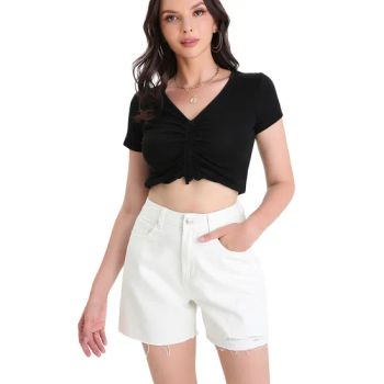 Summer Shorts White Skinny High Waisted Casual Short Jeans for Low Waist Jeans Womens - Foshan Shunde Tianxiu Garment Co., Ltd. - China