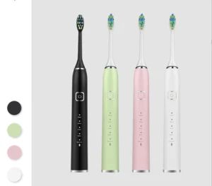 Rechargeable Electric Toothbrushes for Adults and Kids, Sonic Whitening Tooth Brush with 8 Brush Heads, 6 Cleaning Modes and Smart Timer - Market Union Co. Ltd. - China