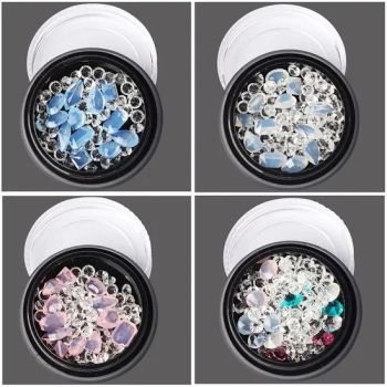 Mixed Transparentrainbow Crystal Beads Diamond Nail Art Decorations DIY - YIWU BEAUTYPLUS ART NAIL CO., LTD. - China