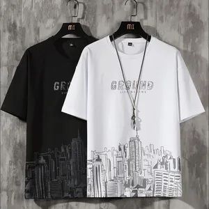 Custom Logo Print Customized Mens Cotton Casual Shirts Loose Long Solid Cotton Shirt - Nuolang (Guangdong) Garment Industry Co., Ltd. - China
