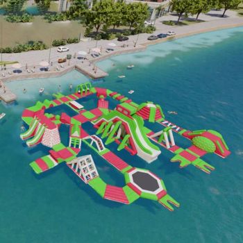 Water Play Equipment Giant Floating Water Park for Outdoor Condition New Size Customized Warranty 1 Year OEM/ODM - Guangzhou Aurora Sports Products Co., Ltd. - China