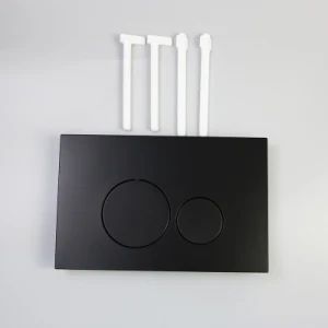Black Toilet Push Round Dual Flush Toilet Button Trademark Bellto Feature Waterproof Structure One Piece Model NO. GM1030MBK - Xiamen Bellto Sanitary Ware Co., Ltd. - China