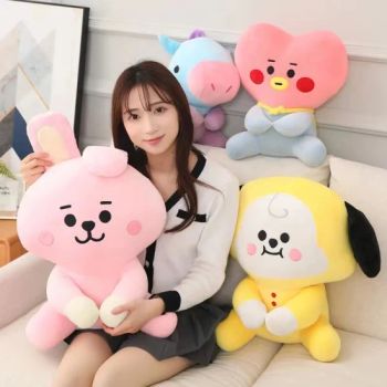 Kpop Bt21 Star Plush Toys Decorative Pillows Cartoon Stuffed Animal Sheep Koala Rabbit Dog Kawaii Birthday Gifts Forfans - Hunan Mishan Technology Co., Ltd. - China
