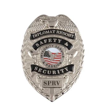 Custom Souvenir Metal Detective Officer Sheriff Security Military Army Police Medal Honor Magnetic Emblem Enamel Chaplain Public Safety Badge - Golden One (Jiangmen) Gifts Co., Limited - China
