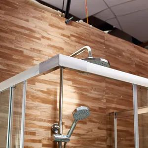 Modern Shower Door Three Cavity Swing 1Y A Security Tempered Glass Customized - Reaching Build Co., Ltd. - China