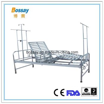 Ss Hospital Bed with Two Revolving Levers Origin China Condition New Folded Unfolded Trademark Bossay HS Code 94029000 Model NO. BS-728-1 - Guangdong Bossay Medical Appliance Co., Ltd. - China