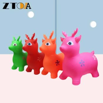 PVC Inflatable Animal Jump Toy Simple Painting Non-Music Giraffe Customized Animal - ZHEJIANG ZHIGAO SPORTING GOODS Co., LTD. - China