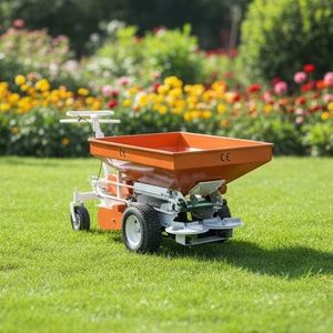 New Self-Propelled Garden Fertilizer Spreaders Double Disc Double Shaft Fertilizer Spreaders Wide-Area Rotary Lawn Seed Spreader - Jining Keruite Machinery Co., Ltd - China