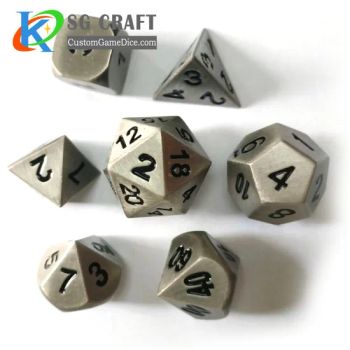 Factory Price Mini Metal Dice Set Jumbo Polyhedral Gaming Dice Precision Dice with Serial Number Silicon Dice Mold Dice Camera Dice Bag Custom Paper - KN Gift Limited - China