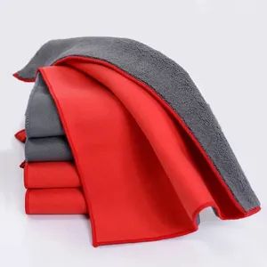 500GSM Microfiber Car Cleaning Cloth Quick-Dry Polishing Cloth with Suede Super Cleaning Detailing Car Towels - Shijiazhuang Jiafuqian Import and Export Trading Co., Ltd. - China