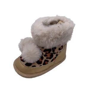 Wholesale Fashion Baby Winter Warm Boots Outdoor Leopard Printing Snow Boots - Foshan Wise Import&Export Co., Ltd. - China