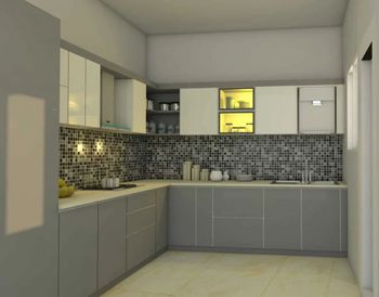 Modular Kitchen Interior Designing Service Material Wooden Appearance Modern Service Mode On Site Service Duration 1 - TWD Construction - India