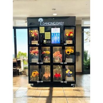Fresh Flower Kiosk Vending Machine Automatic Bouquet Dispenser Refrigerated Self Service Machine for Commercial Use - senesie mfg llc - United States