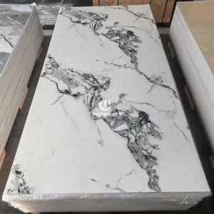 Interior Alternative Marble Decoration Wall Panel Board Imitation Marble UV Coating PVC Plastic Sheet - Linyi Perfect New Material Co., Ltd - China