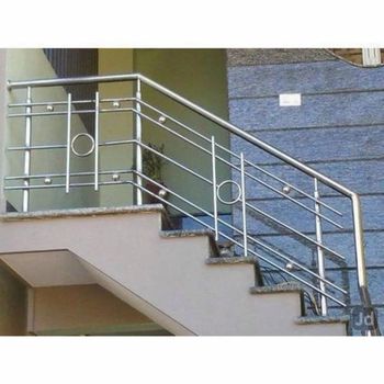 Stainless Steel Railings Shape 304 Surface Finish Chrome Brand Soham Enterprises Material Stainless Steel Surface Treatment - Soham Enterprises - India