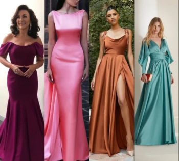 Satin Bridesmaid Dresses Colorful Bridal Party Evening Prom Gowns M220 - Suzhou Leader Apparel Co., Ltd. - China