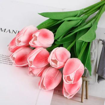 Hot Selling New Popular Wholesale Cheap Real Touch Artificial Flowers Mini Tulip Artificial Flowers for Home Decoration - Global Custom Solutions Co.,Ltd - China