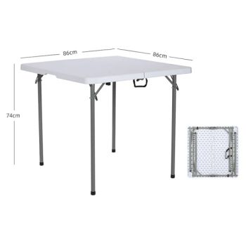 Rectangular Square Round HDPE Plastic Folding Tables for Picnic Camping Party Restaurant - Guangdong Chenghe Building Materials Co., Ltd. - China