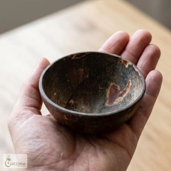 Coconut Shell Bowl 150ml – Fully Polished Mini Eco-Friendly Handmade Serving Bowl - ASR Exports  - India