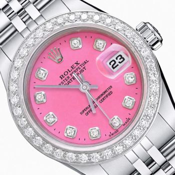Rolex Datejust 69174 26mm Love Pink Diamond Dial Steel Gold Women's Watch (BOSSLADY ONLY) - Gadgets LLC - United States