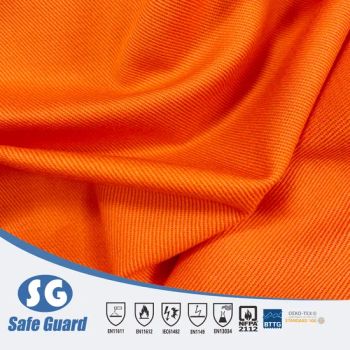 320GSM 88 Cotton 11 Nylon 1 Anti Static Flame Retardant Satin Fabric - HENAN SAFE-GUARD CO., LTD. - China