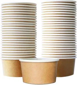 Paper Ice Cream Cups 50 Count 9 Oz Disposable Dessert Bowls for Hot or Cold Food 9 Ounce Party Supplies Treat Cups for Sundae Froz - XIAMEN TEAMWORK PACK LIMITED - China
