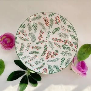 Dinner Set Pad Printing Green Porcelainware Stoneware Ceramics Tableware - Liling Chengyue Co., Ltd. - China