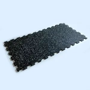 Elastic Weight Lifting Gym Rubber Flooring Tiles Gym Rubber Floor Mat with EPDM Granules - Nanjing Skypro Co., Ltd. - China