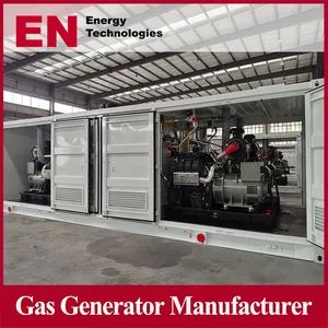 100kw 500kw 800kw 1000kw 2000kw 3000kVA 1MW 2MW 3MW Container Open Silent Type Natural LNG LPG Dual Fuel Gas Generator Manufacture - Qingdao En Energy Technology Co., Ltd - China
