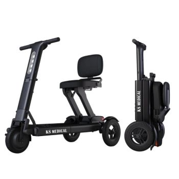 Ksm-908 Elderly Portable Folding Travel Electric Scooter 3 Wheeler for Handicaped Fashion Design Mobility Scooters for Sale - Ningbo Ks Medical Tech Co., Ltd - China