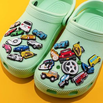 Wholesale New Arrival Custom PVC Trucks Shoe Decorations Thick 3mm Origin Fujian Model NO. HYB Weight 2g/Piece Custom Style - Jinjiang Tuocheng Shoes Material Co.,Ltd. - China