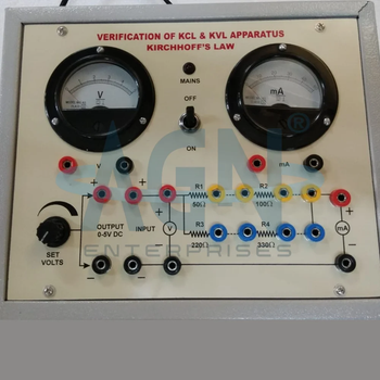KCL & KVL Verification Apparatus (KIRCHOFFS Law), Model Name/Number: AGN-EI050 - AGN Enterprises - India