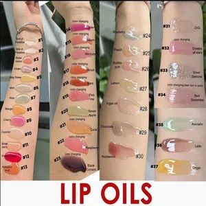 Lipgloss Lip Plumping Gloss Base Vendor Custom Color Changing Lip Oil Stain Private Label - Honglida Technology Company Limited - China