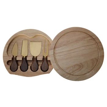 Kitchen Accessories Set Utensil Walnut Cheese Knives Set Mini Stainless Steel Cheese Cutting Boardtool Set - LION PROMOTIONAL GIFT CO., LIMITED - China