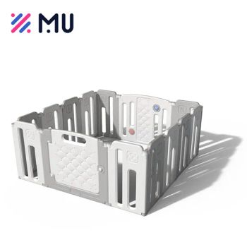 Kid's Baby Plastic PE Indoor Fences Playpen with Playground Color Grey Frame HDPE G.W.(Kg) 11 N.W.(Kg) 9.8 Origin China Trademark - Market Union Co. Ltd. - China