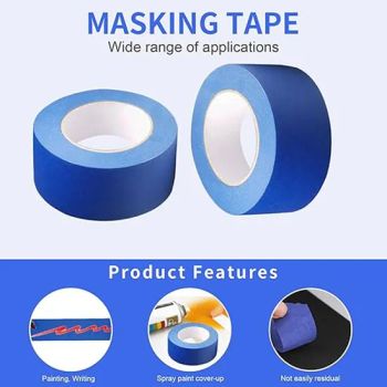UV Resistance No Residue Crepe Paper Masking Blue Painters Tape - Ningbo Honest Energy Co., Ltd. - China