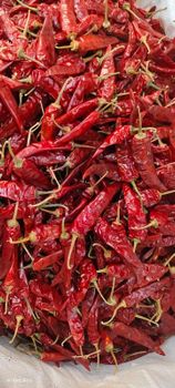 Sannam Dried Red Chilli Color Bright Red Texture Thin Skin Place of Origin India Heat Level Medium Heat Form Dried Whole Chilli - J N Supermarket - India