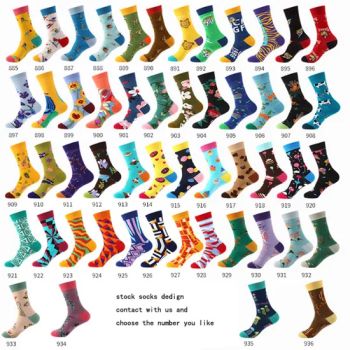 Wholesale Custom 100 Cotton Fashion Calcetines Happy Designer Mens Crew Socks Customized OEM Best Novelty Funky Colorful Funny Man Bamboo Cotton Socks - Hangzhou An Bo Textile Co., Ltd. - China