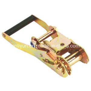 Cargo Lashing Accessories Retchat Buckle with Palstic Handle Color Yellow Shape Square Material Steel Model NO. - Yuhuan Liyun Machinery Co., Ltd. - China