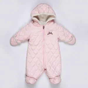 Newborn Baby Warm Snowsuit, Cotton Fleece Cute Unisex Hooded Jumpsuit Romper - Ningbo Xio Chic Fashion Co., Ltd - China