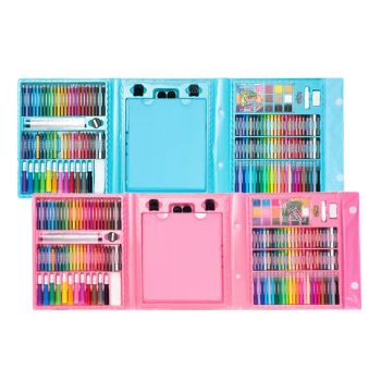 School Art Supplies Kids Children Drawing Toy Painting Stationery Color Pencil Set De Arte 208 PCS Art Sets - Shanghai Haobin Stationery & Art Material Co., Ltd. - China